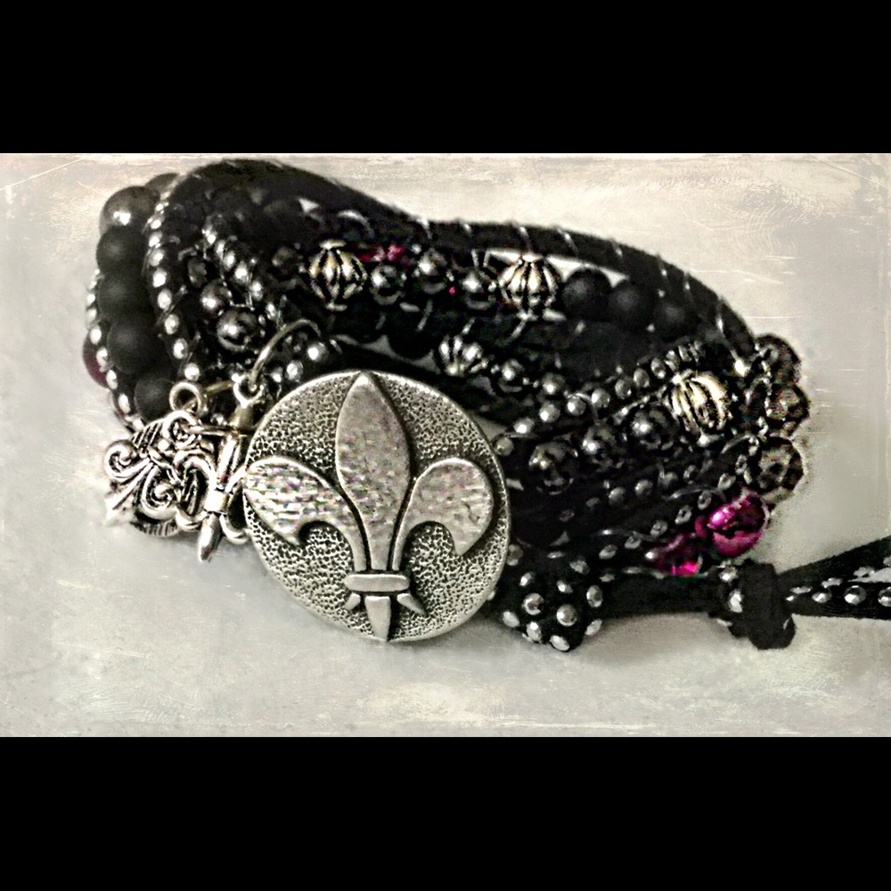 Handmade Triple Wrap Bracelet.